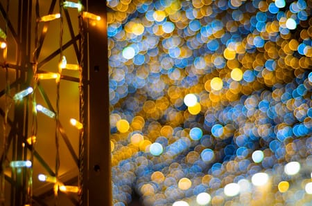 Christmas street lights of Belgrade